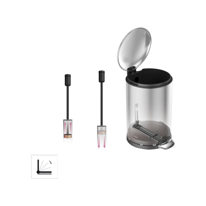 Coș de gunoi cu pedală PRESTIGE 030654 – Aliseo