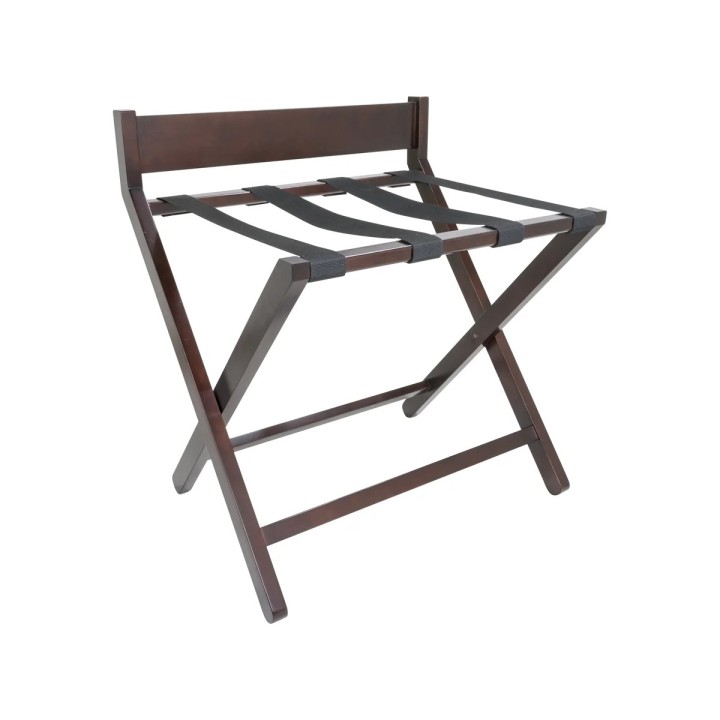 Wooden Luggage Rack With Backrest 080047