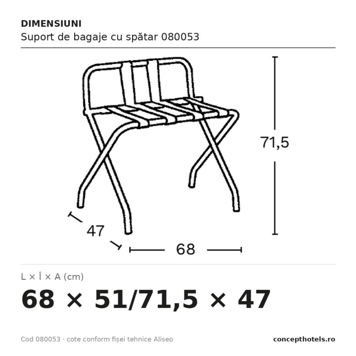 Luggage Rack With Backrest 080053
