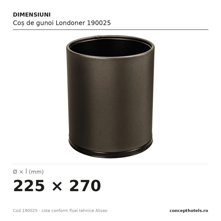 Coș de gunoi Londoner 190025 – Aliseo