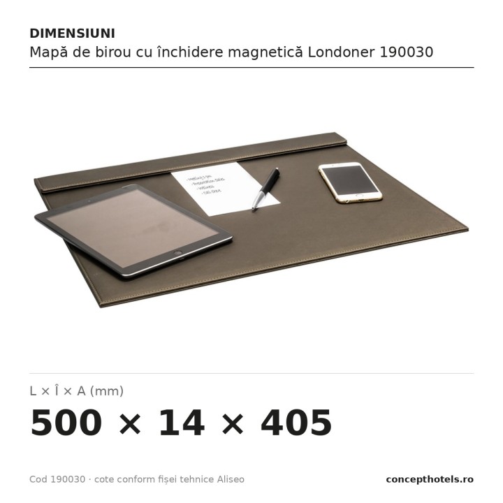 Mapă de birou cu închidere magnetică Londoner 190030 – Aliseo