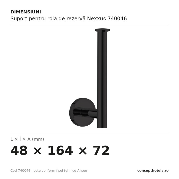 Suport pentru rola de rezervă Nexxus 740046 – Aliseo