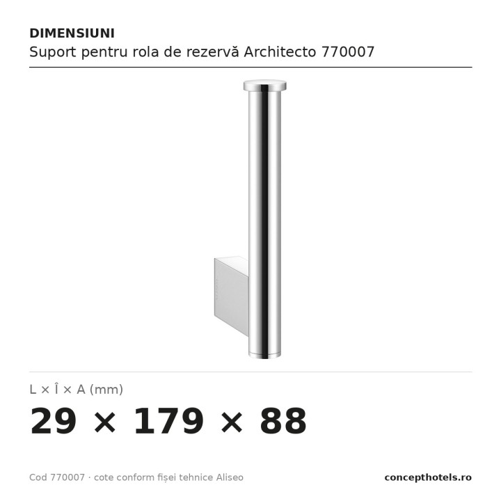 Architecto Spare Roll Holder 770007