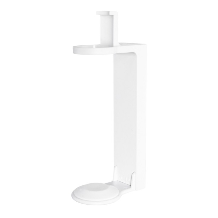 Suport antifurt simplu alb, cu șuruburi, pentru dozator Pump Dispenser