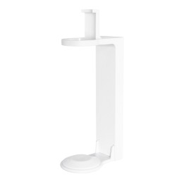Suport antifurt simplu alb, autoadeziv, pentru dozator Pump Dispenser