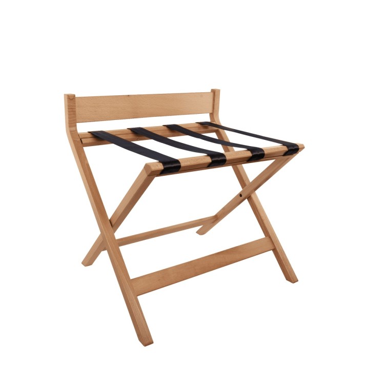 Wooden Luggage Rack With Backrest 080047