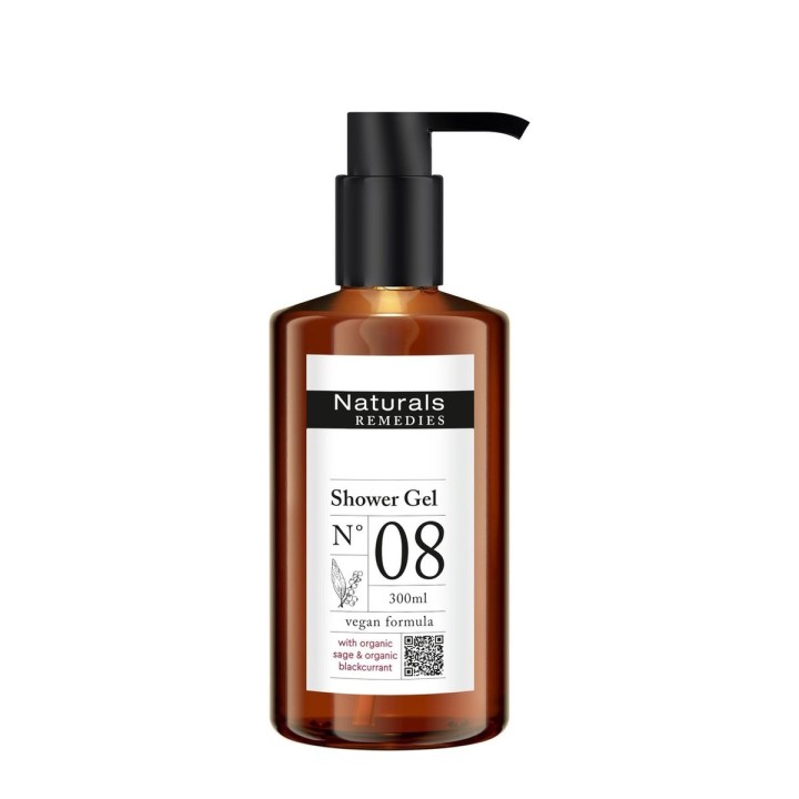 Naturals Remedies Shower Gel, Pump dispenser, 300 ml