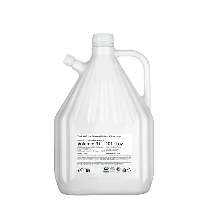 Loțiune de mâini și corp Think, rezervă 3 l – reumplere dozator