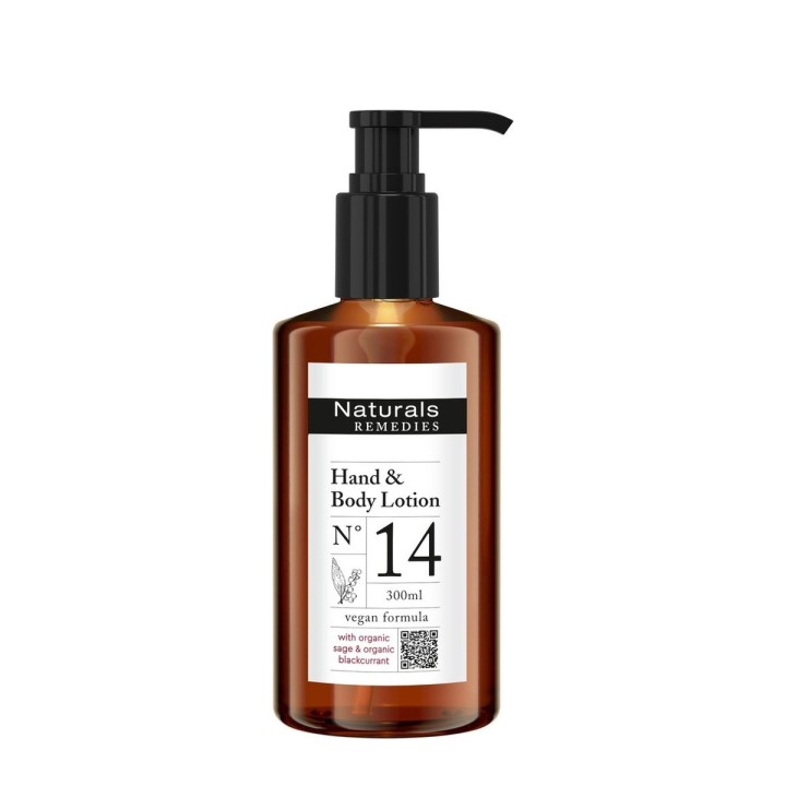 Naturals Remedies Hand & Body Lotion, Pump dispenser, 300 ml