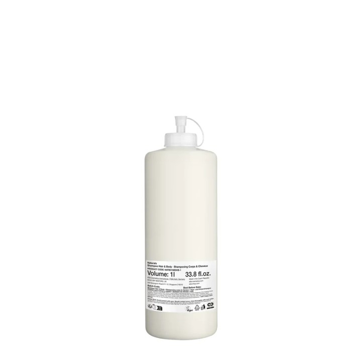 Naturals Hair & Body Shampoo, refill, 1 l