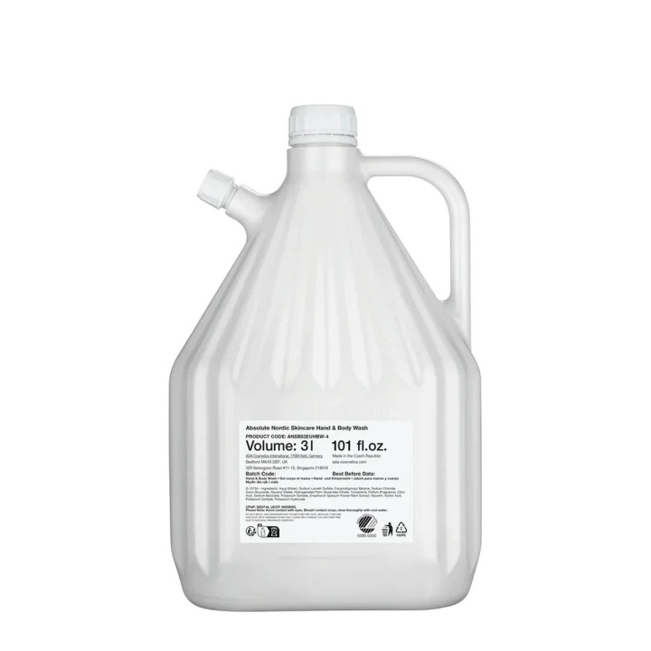 Săpun lichid de mâini și corp Absolute Nordic Skincare, rezervă, 3 l