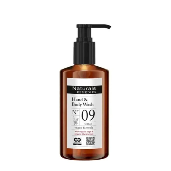 Naturals Remedies Hand & Body Wash, Pump dispenser, 300 ml