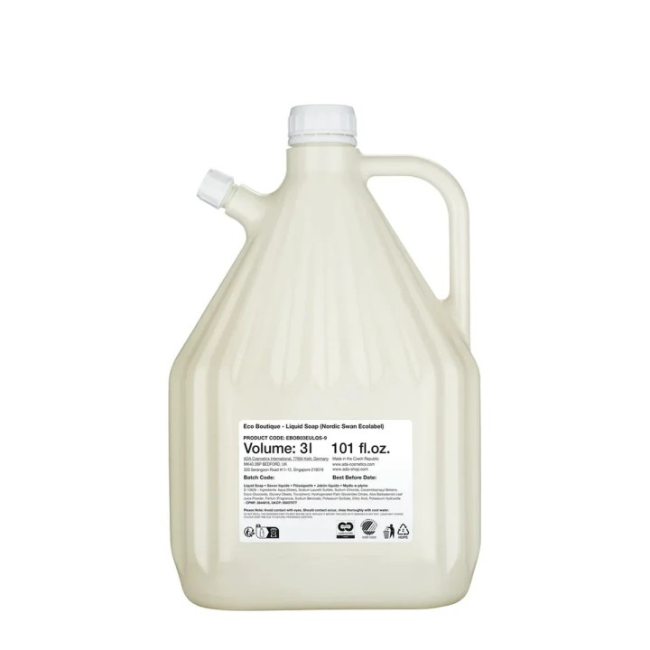 Săpun lichid Eco-Boutique – rezervă 3 l pentru reumplere dozator