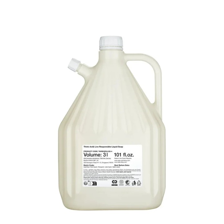 Think, Act & Live Responsible Liquid Soap, refill, 3 l