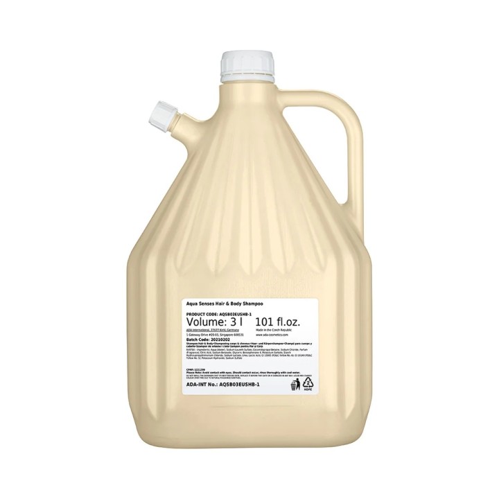 Aqua Senses Hair & Body Shampoo, refill, 3 l