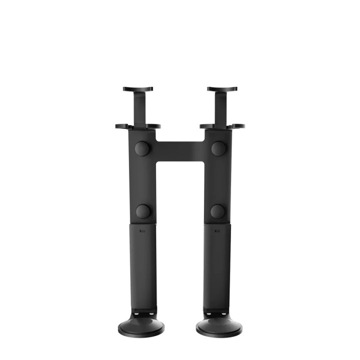 Tamper-proof bracket, double, black, for 500 ml pump dispenser