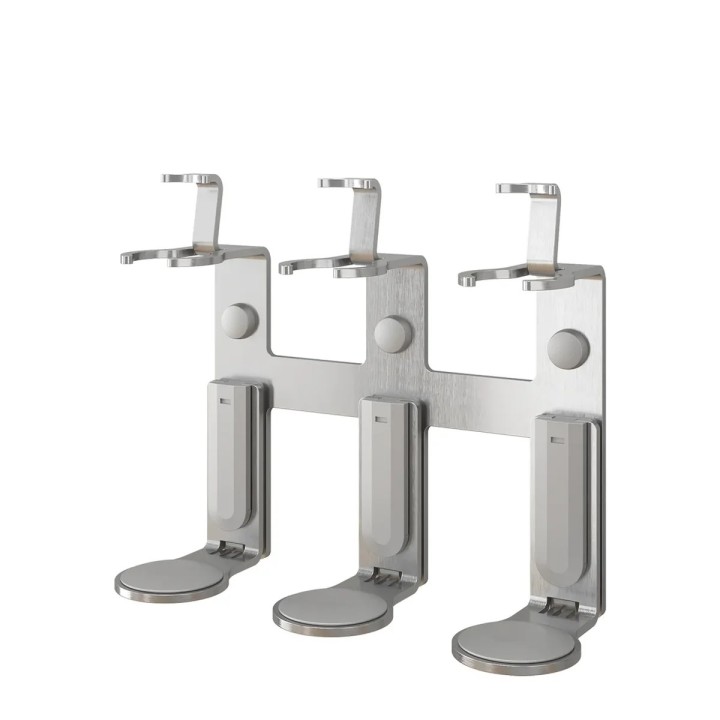 Tamper-proof bracket, triple, stainless steel, for 300–370 ml pump dis