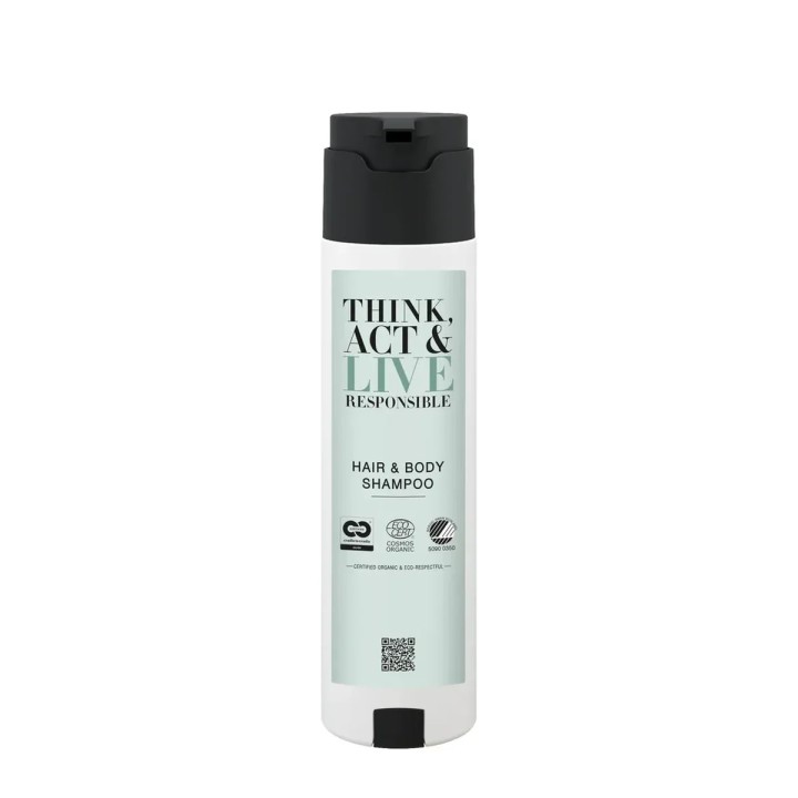 Think, Act & Live Responsible Hair & Body Shampoo, SHAPE dispenser, 30