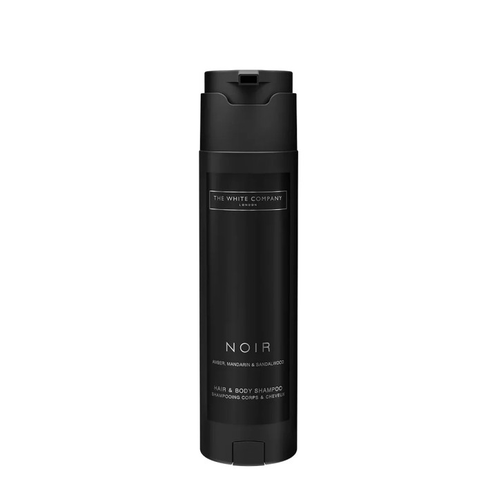 The White Company Noir Hair & Body Shampoo, SHAPE dispenser, 300 ml